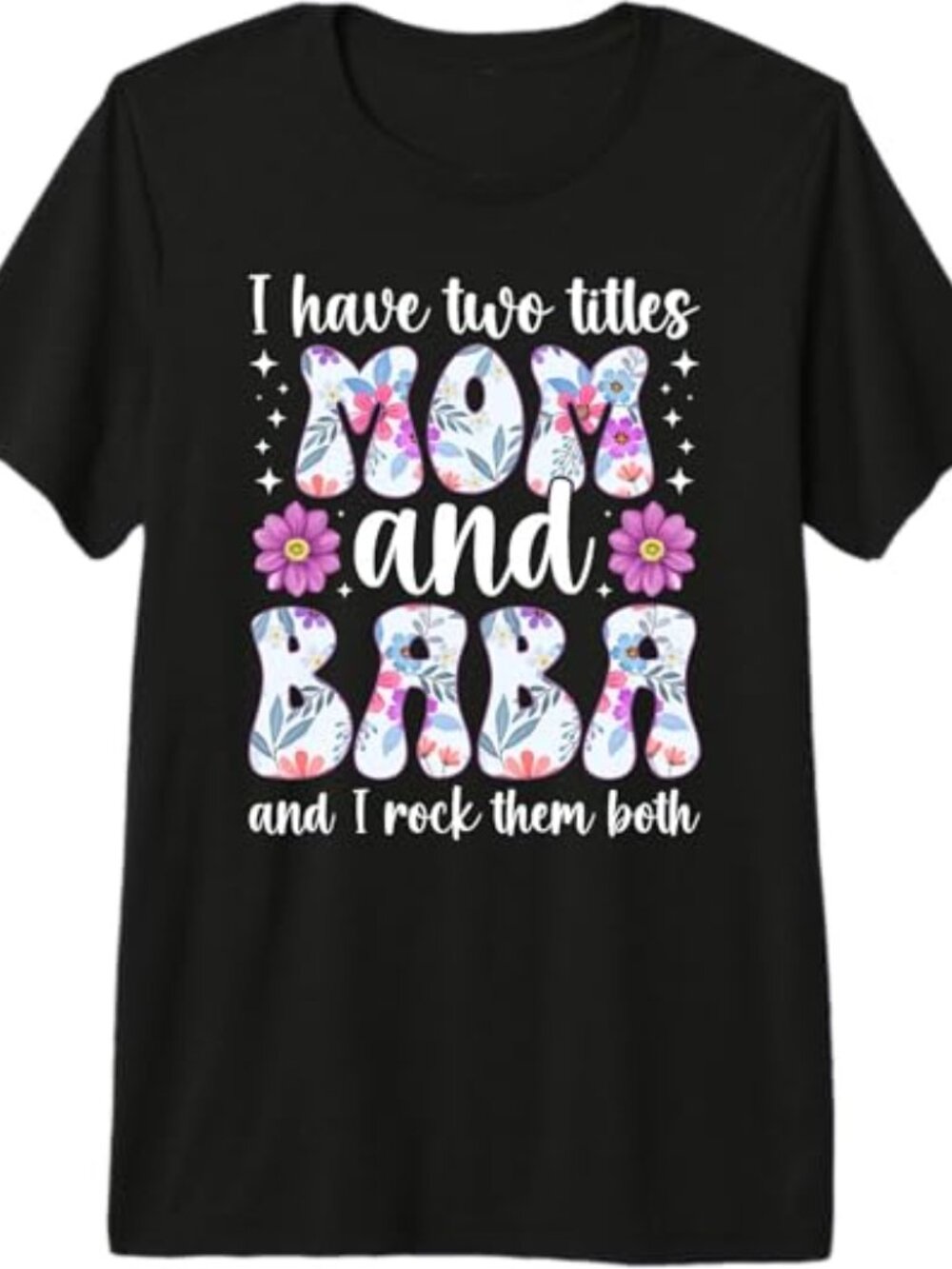 Mom and Baba Grandma Baba Grandmother Premium Tri-Blend T-Shirt